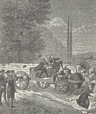 La prima vettura a vapore di Cugnot (1769)
